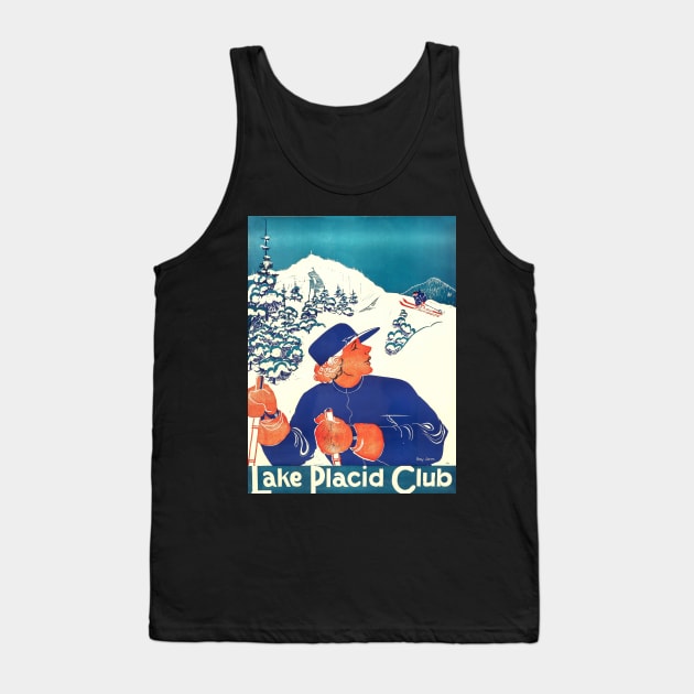 Lake Placid Club,Ski Poster Tank Top by BokeeLee